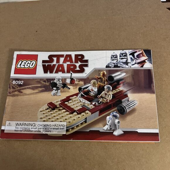 LEGO Star Wars 8092 Instruction Manual Replacement Booklet INSTRUCTIONS ONLY - Picture 1 of 2